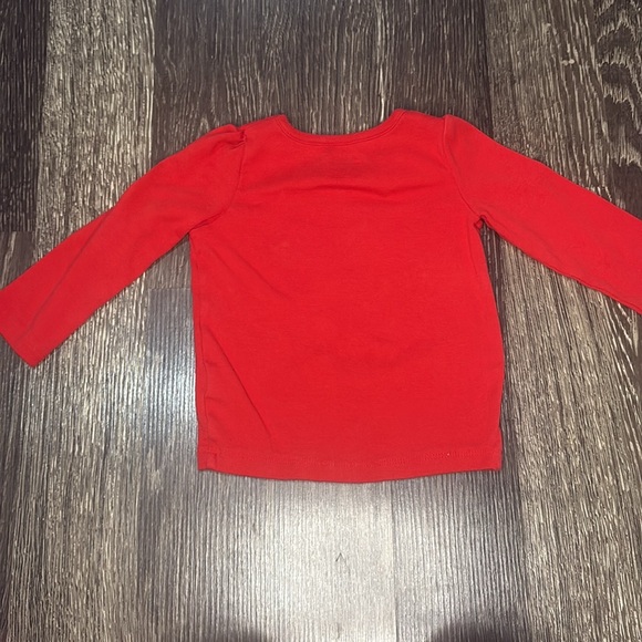 Gymboree girls red long sleeve Christmas w a reindeer and a scarf size 18-24 m - Picture 6 of 7